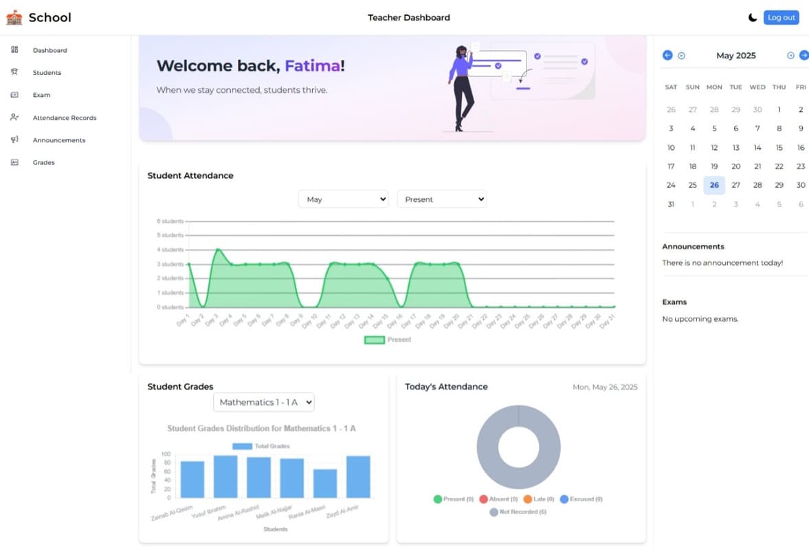 Elastic School (ES) - Student Tracking System